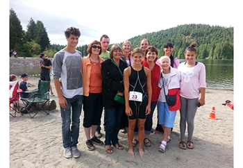 Kelowna athlete is supported by four generations of her family